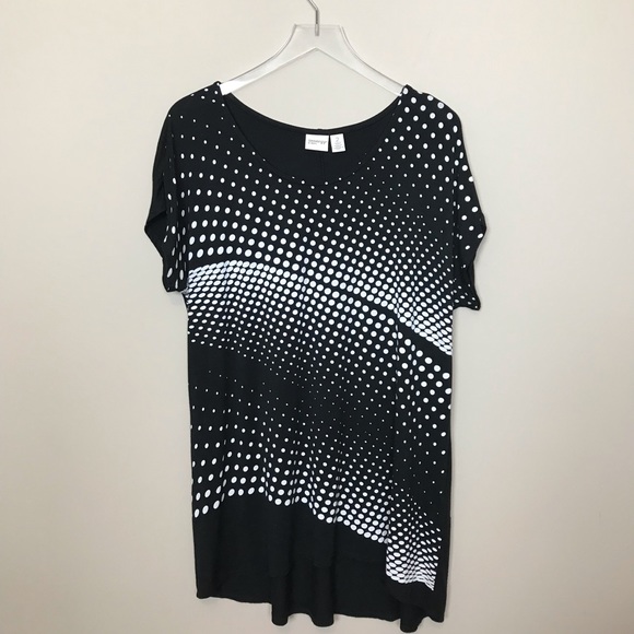 Chico's Tops - Chico’s polka dot tunic Size 2 Chico's Tops - Chico’s polka dot tunic Size 2